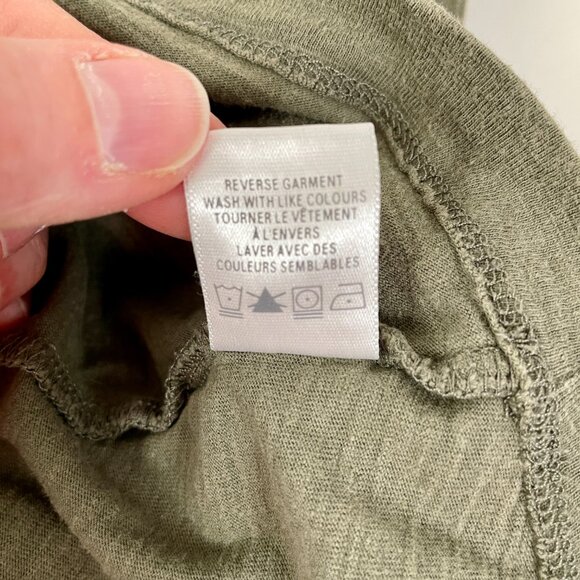 Women's Roots Yoga Cotton Tunic Top, Sage Green, Size M - Picture 9 of 9